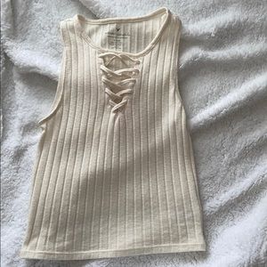 high neck tank top